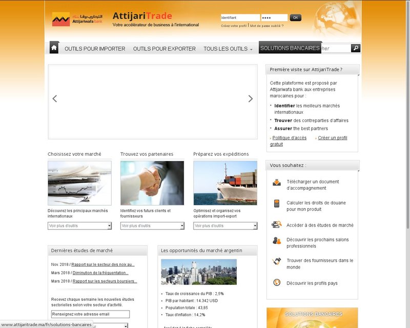 أنقر لزيارة موقع attijaritrade.ma