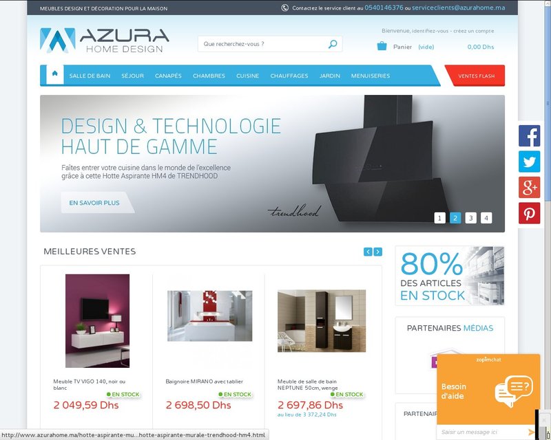 أنقر لزيارة موقع azurahome.ma