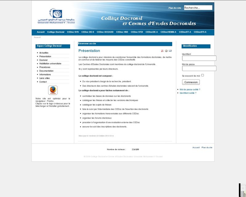 أنقر لزيارة موقع cedoc.um5.ac.ma