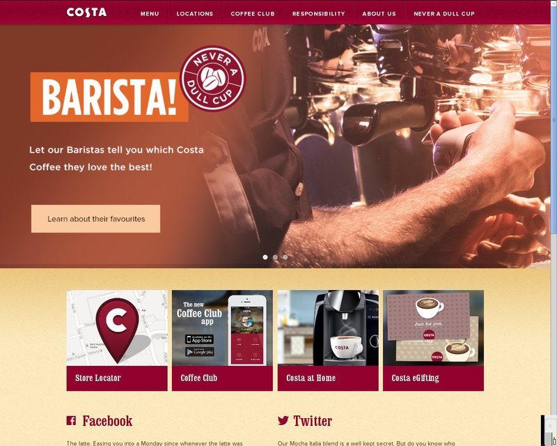 أنقر لزيارة موقع costacoffee.ma