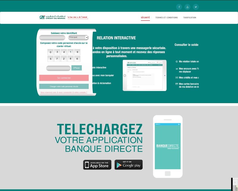 أنقر لزيارة موقع ebanking.cdm.co.ma