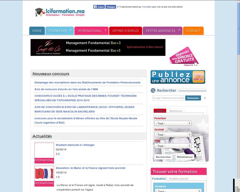 أنقر لزيارة موقع iciformation.ma