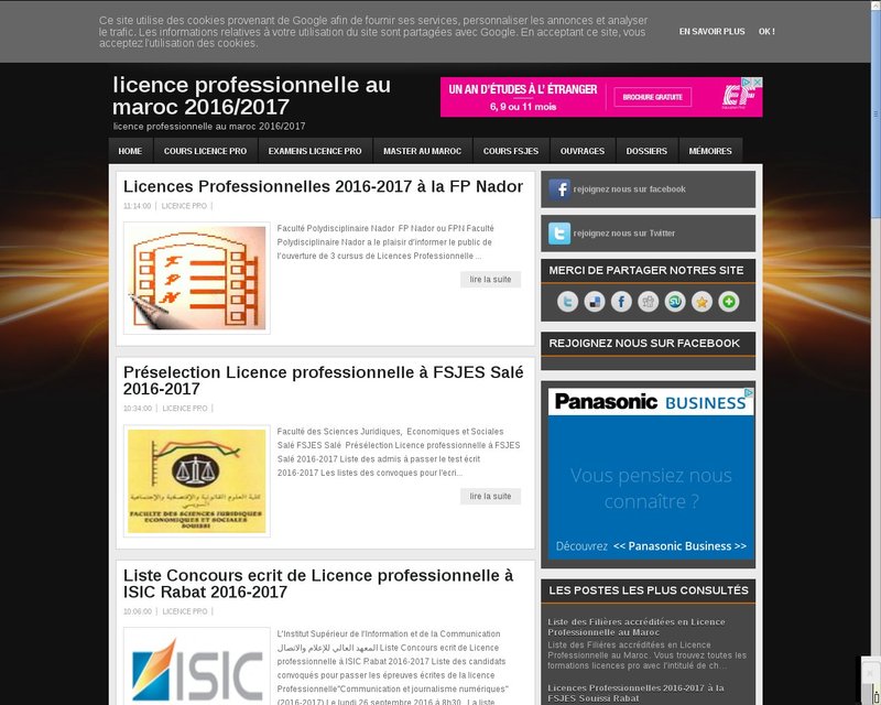أنقر لزيارة موقع licence-professionnelle.ma