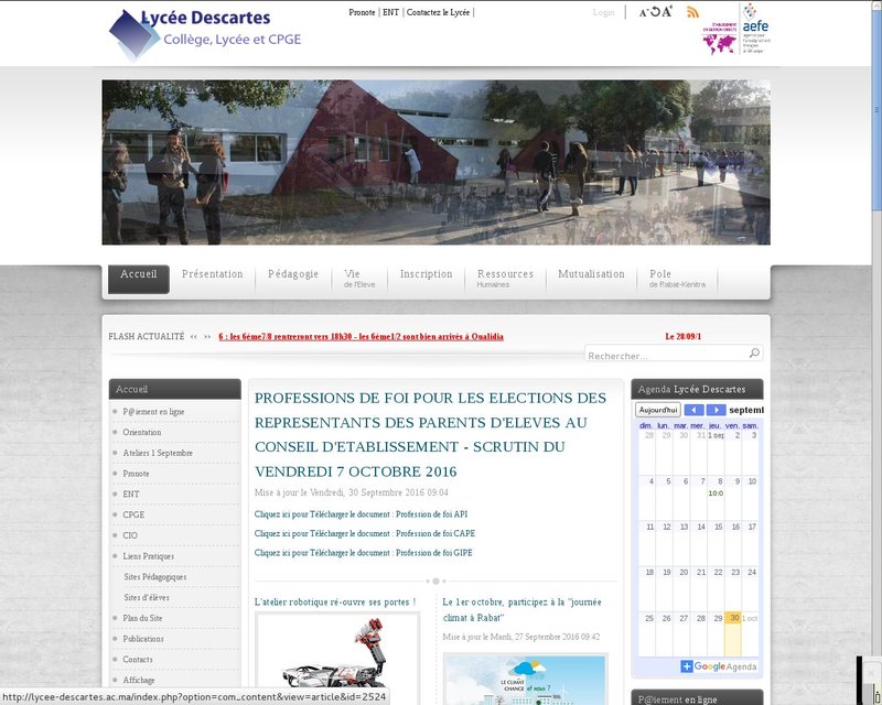 أنقر لزيارة موقع lycee-descartes.ac.ma