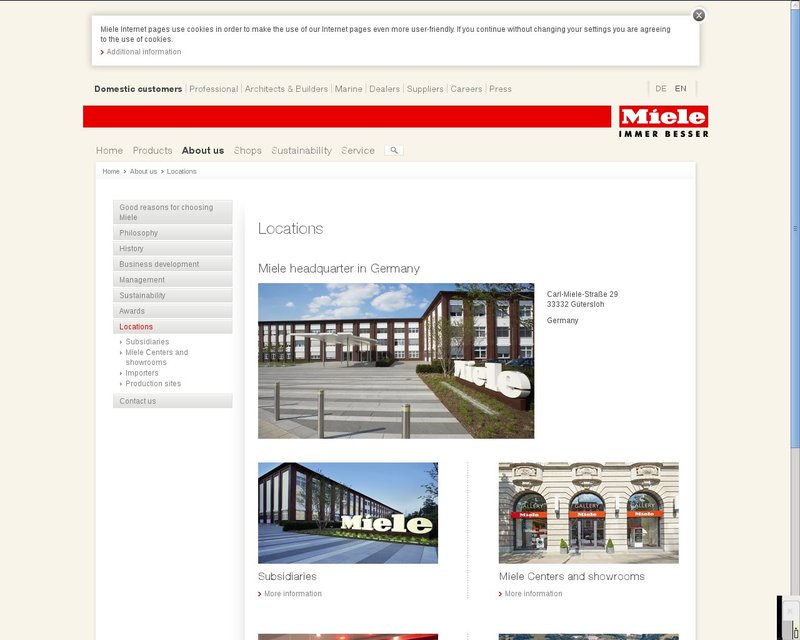 أنقر لزيارة موقع miele.ma