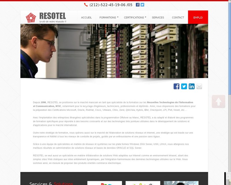 أنقر لزيارة موقع resotel.net.ma