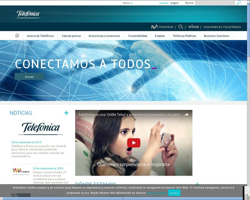 أنقر لزيارة موقع telefonica.ma