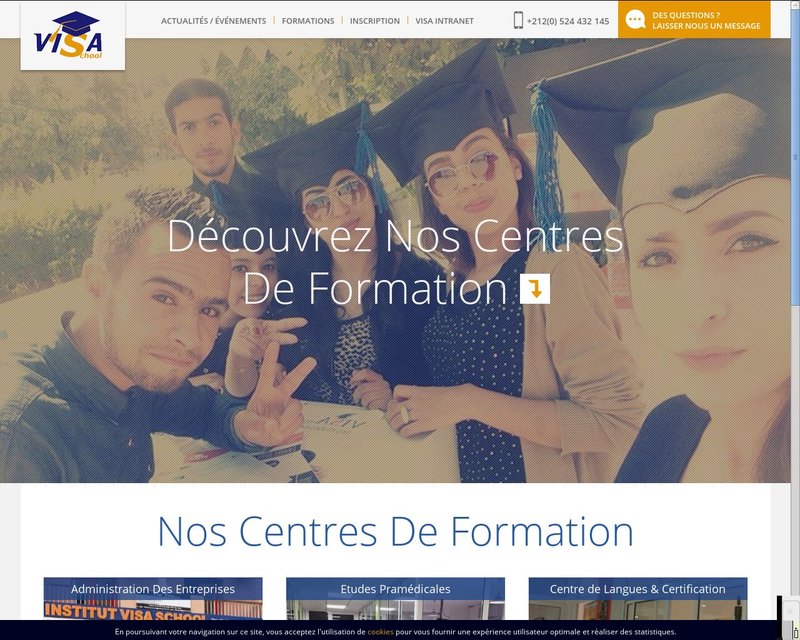 أنقر لزيارة موقع visaschool.ma